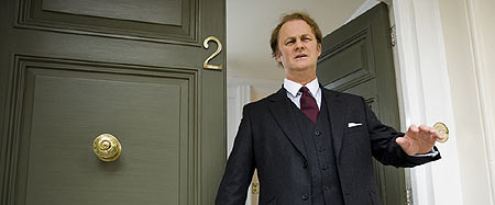 Gerald Fedden outside 29 Kensington Park Gardens