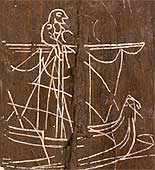Image of graffiti found on a Viking ship