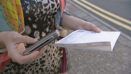 posting a mobile phone off 