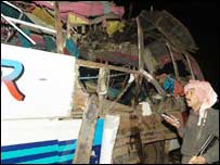 بس دھماکہ زخمی