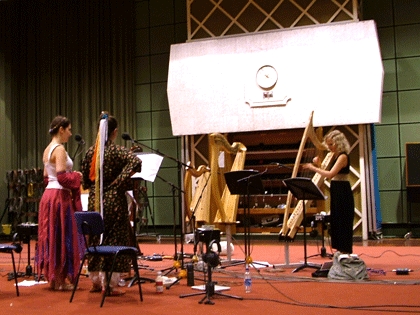 L-R: Nina, Cevanne, Ruth Wall