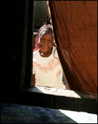 A girl from a project in Kibera, Nairobi. Sisters of the Institute of the Blessed Virgin Mary work in many projects in Kenya.