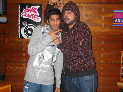 A-Dot hanging out with Bobby Friction