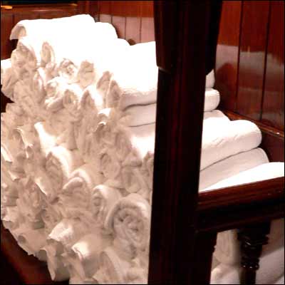 Fluffy white towels on tap!