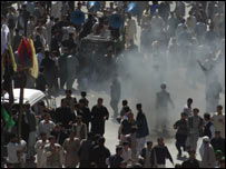 کوئٹہ میں گزشتہ برس بھی عاشورہ کے جلوس پر حملہ ہوا تھا (فائل فوٹو)