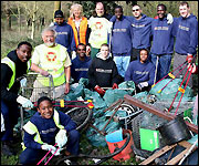 Volunteers from Bethel Utd Football Club