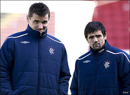 Lee McCulloch (left), who doesn't want to play for Scotland, and Nacho Novo, who does