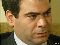 Lebanese Industry Minister Pierre Gemayel