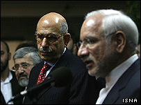 محمد البرادعی و غلامرضا آقازاده