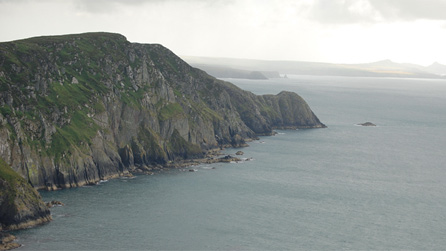 The view from the hostel at Pwll Deri.