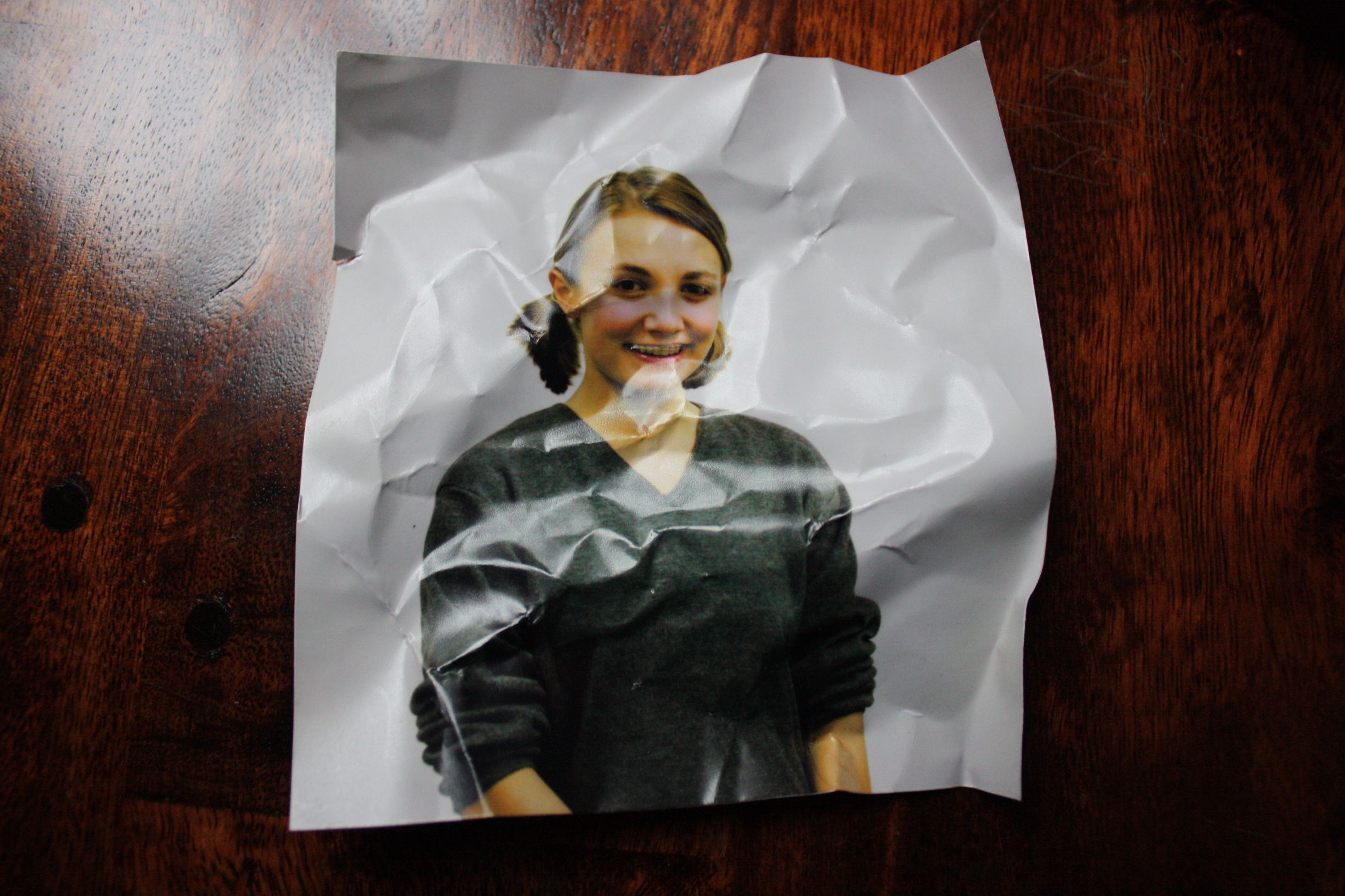 The discarded picture of Christa.