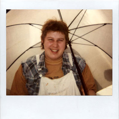 Matt Lucas make-up polaroid