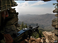 پاک افغان سرحد پر پاکستانی فوجی چوکی