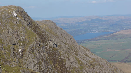 View from Aran Fawddwy over Aran Benllyn, Llyn Tegid and Lake Bala by Ieuan Roberts, Lampeter.