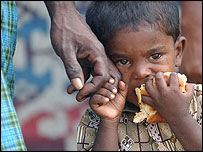 Criança no Sri Lanka
