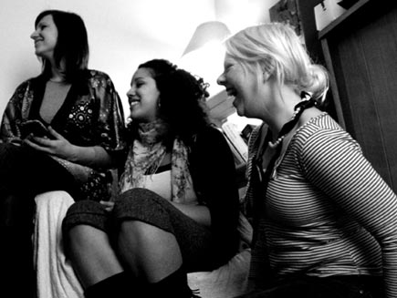 Hannah Latty and her friends