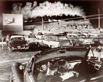 Hot Shot Eastbound by O Winston Link (1956 – American). The Nelson-Atkins Museum of Art, Kansas City, Gift of Hallmark Cards, Inc.