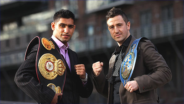 Amir Khan (left) and Paul McCloskey