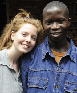 Kids With Guns: Stacey Dooley Investigates (Stacey Dooley with ex-child soldier called Patrick, photos by Fiona LLoyd-Davies)