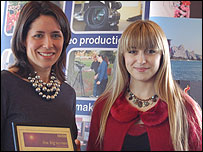 Elinor Geller winning the animation award 