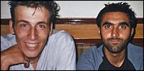 Anthony Garcia (left) and Omar Khyam in Lahore, Pakistan in 2003