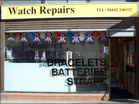 Watch Repairs window