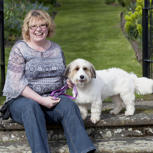 Missy and Anna: Over The Rainbow Toto and owner
