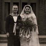 World War II Wedding September 1942 to Charles Goddard Able Seaman and torpedo man