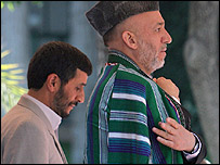 حامد کرزی و محمود احمدی نژاد