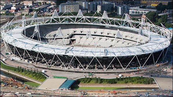 The London Olympic Stadium as of July 2010