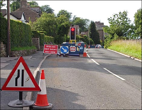 Arnside road works