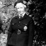 Dora Carver in her new Civil Defence uniform in the 1950s. She was in a London ARP unit during the war.