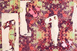 Bathers, Floral by Charlotte Hodes