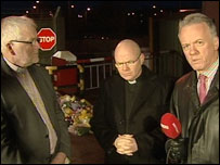 Rev Jack Moore, Fr Tony Devlin and Noel Thompson
