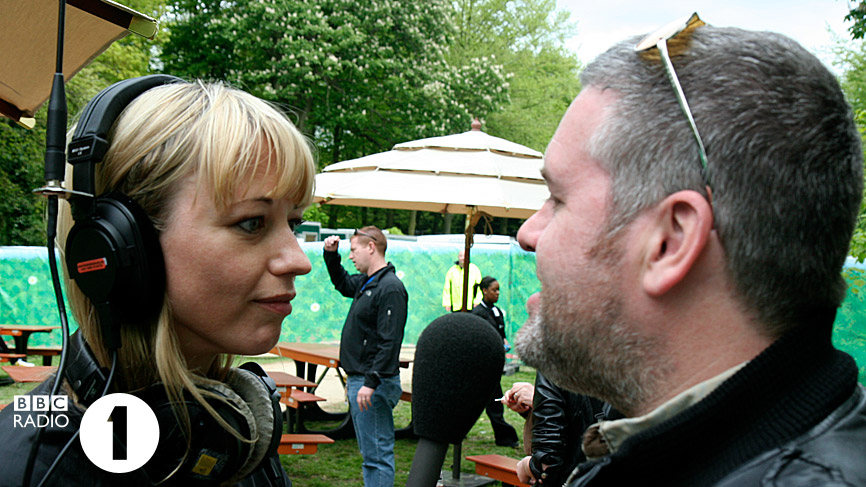 Sara Cox and Chris Moyles