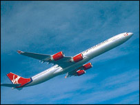 Virgin Atlantic uçağı