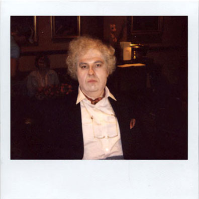 David Walliams make-up polaroid