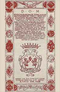 Image of the inscription on Hugh O'Neill's tomb