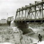 Passing the Allenby Bridge on way back from Trans-Jordon July 1946