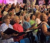 Oedfa Bore Sul yn y Pafiliwn