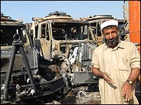 نیٹو ٹرکوں پر حملہ