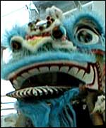 Chinese dragon in Coventry City centre 