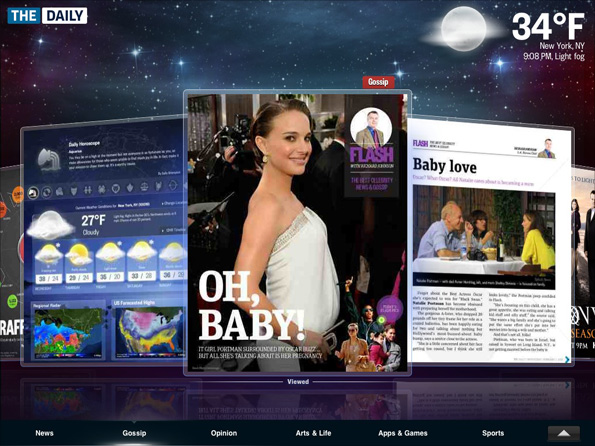 Screenshot of The Daily