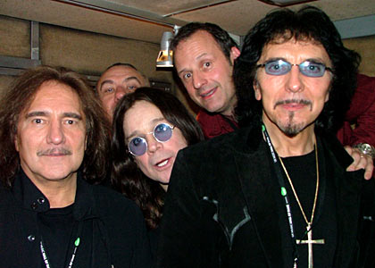 Mark with Black Sabbath