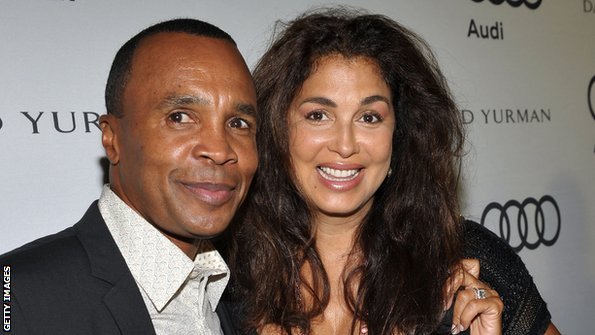 Sugar Ray Leonard and second wife Bernadette