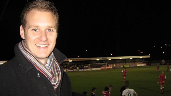 Dan Walker at the Broadfield Stadium