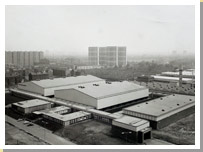 Photograph of Templeton carpet factory, Crown Street Glasgow 1968.