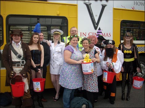 Go North East staff dressed up for Children in Need 2008