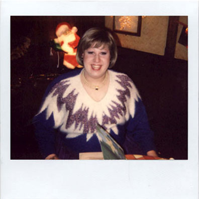 Matt Lucas make-up polaroid