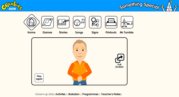 Screenshot of old web page.